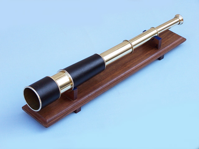 Brass folding telescope