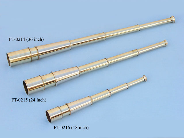 Brass folding telescope