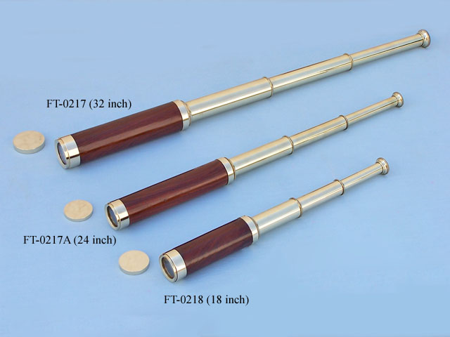 Brass / Wood folding telescope