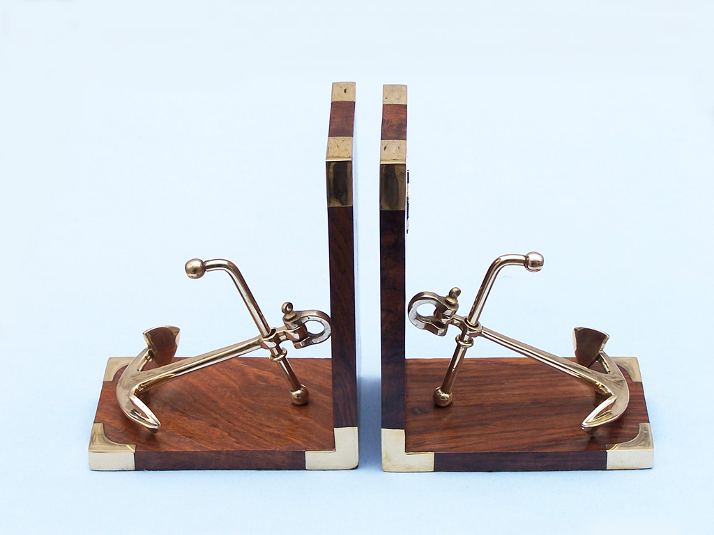 Book end with anchor