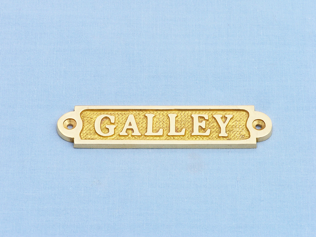 Brass sign of Galley