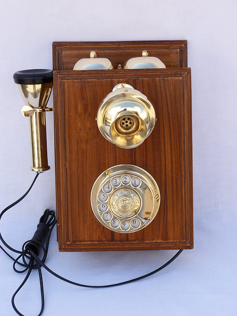 Orator wooden wall  telephone