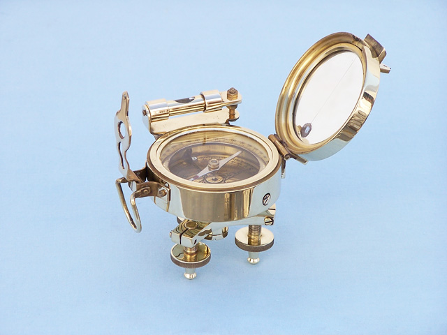 Brass levelling compass