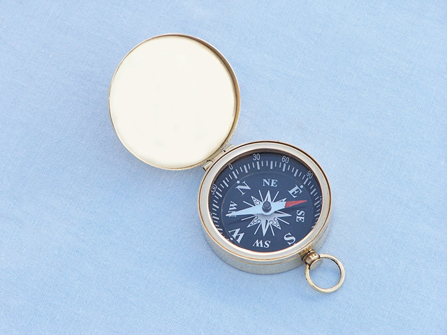 Brass pockeet compass