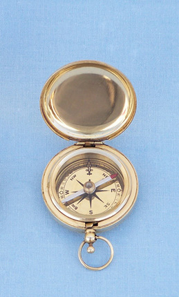 Push button compass