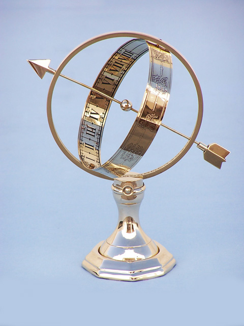 Armilliary sphere sundial