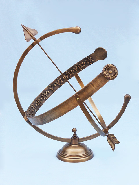 Armilliary sphere sundial