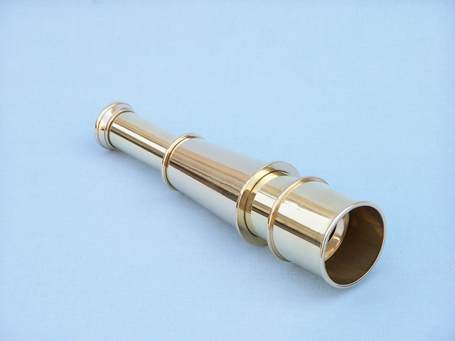 Brass folding telescope