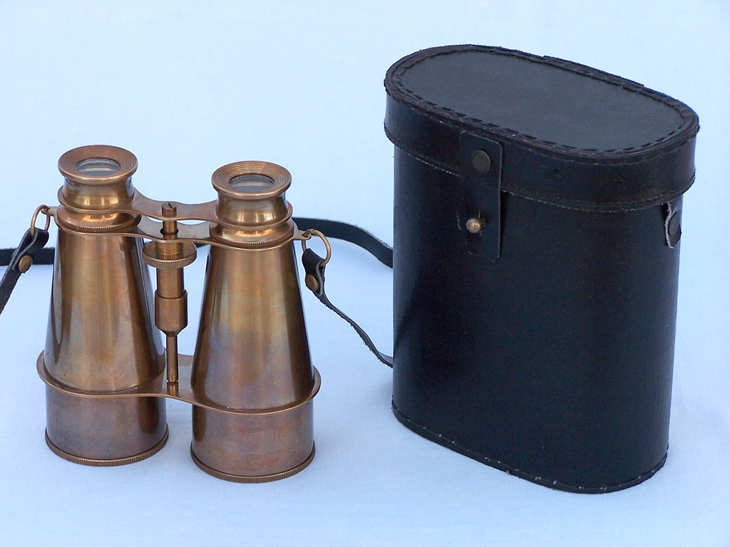 Brass/ antique copper binocular