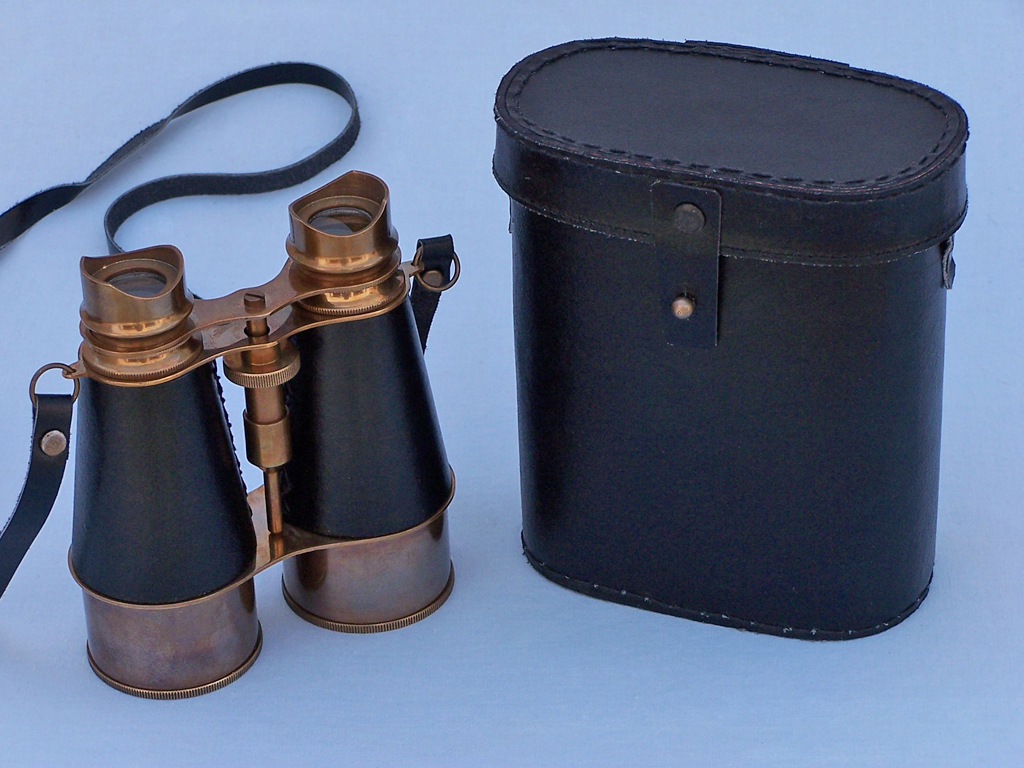 Brass/ antique binocular