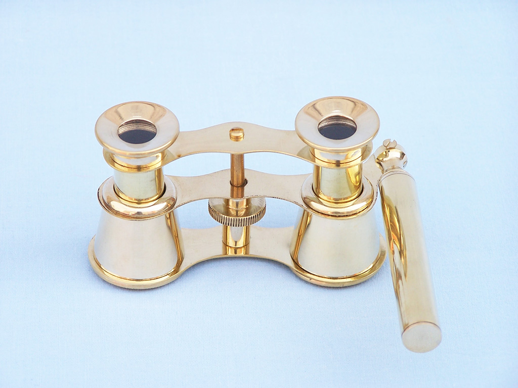 Brass handle binocular