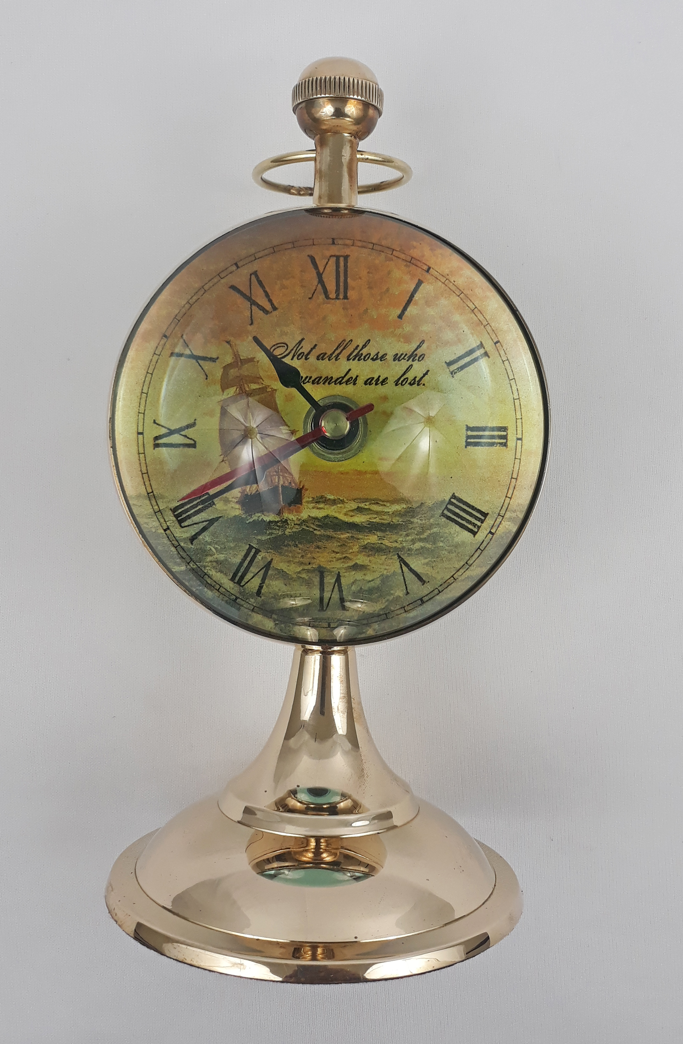 Brass tabel top clock