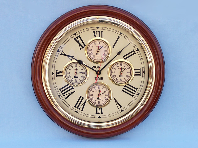 Round world time Clock