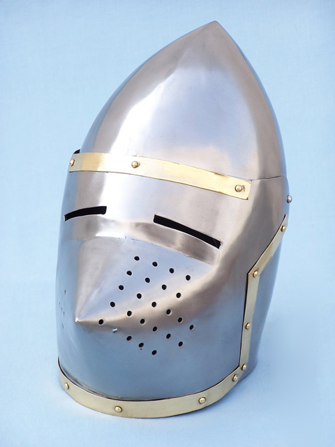 Pig face Bascinet helmet