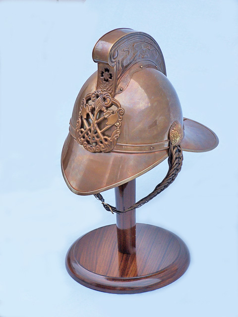 Brass Fireman helmet