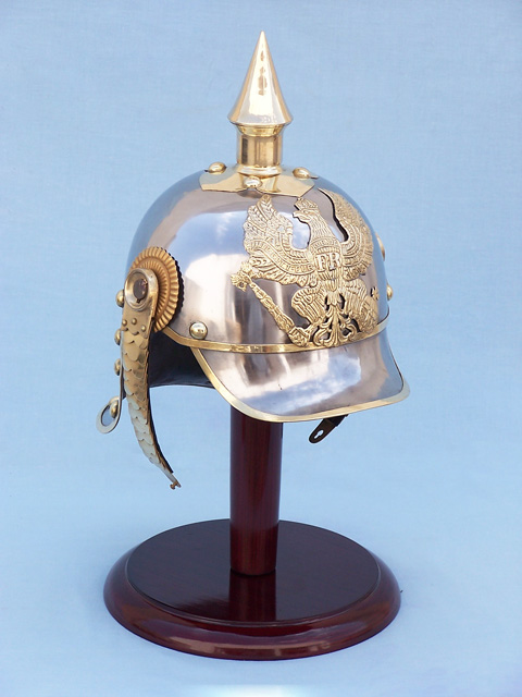 Brass and Iron eagle fireman helmet