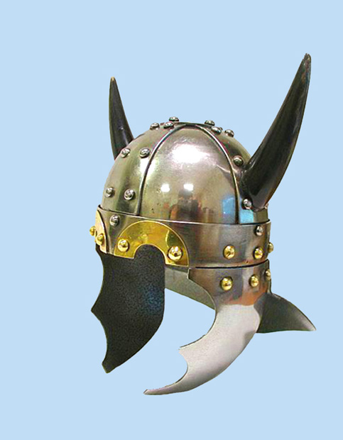 Viking horn helmet