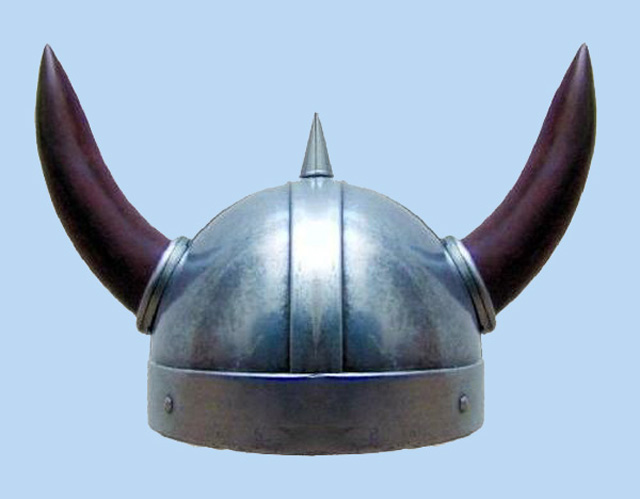 Viking horn helmet