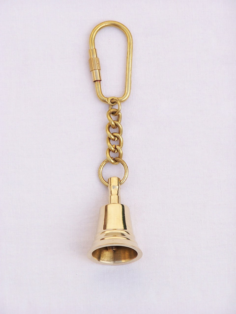 Brass Bell key chain