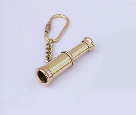 Brass Telescope key chain